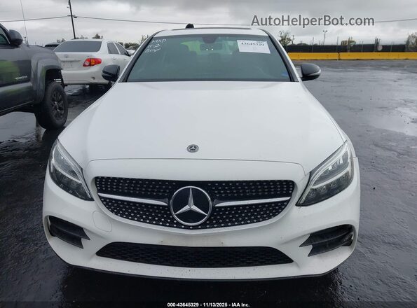 W1KWF8DB8LR570787 2020 MERCEDES-BENZ C-CLASS White Вид задньої частини салону