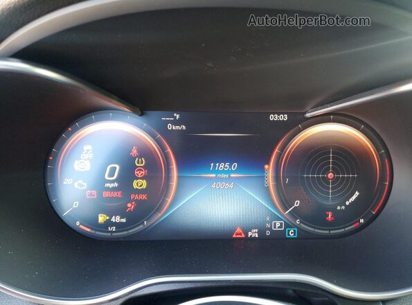 W1KWF8EB2MR611396 2021 MERCEDES-BENZ C Gray Instrument cluster view