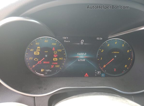 W1KWF8EB3MR638610 2021 MERCEDES-BENZ C Black Vista del cuadro de instrumentos