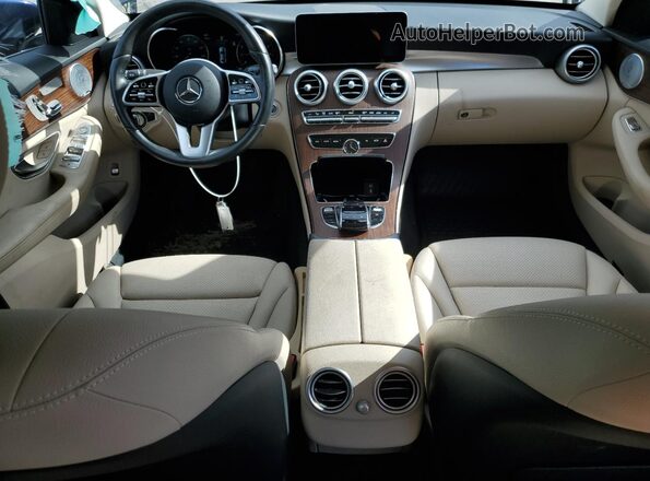 W1KWF8EB4MR605700 2021 MERCEDES-BENZ C Blue წინა პანელის ხედი