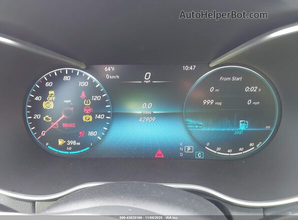 W1KWF8EB4MR635599 2021 MERCEDES-BENZ C-CLASS Black Vista de los asientos traseros