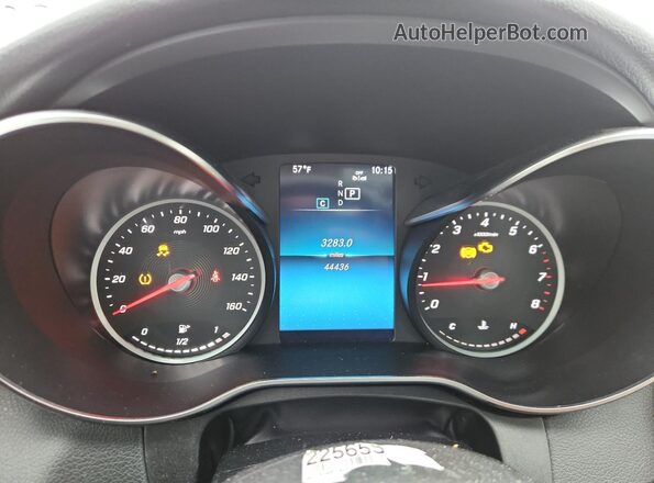 W1KWF8EB6LR595251 2020 MERCEDES-BENZ C White Instrument cluster view