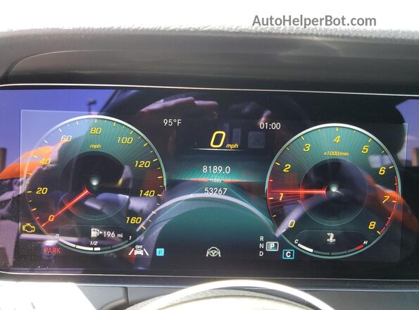 W1KZF8DB2NB081455 2022 MERCEDES-BENZ E Black Instrument cluster view