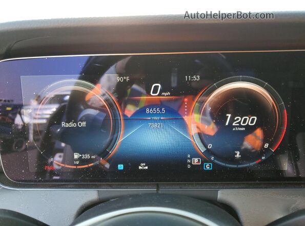 W1KZF8DB3MA887261 2021 MERCEDES-BENZ E Black Instrument cluster view