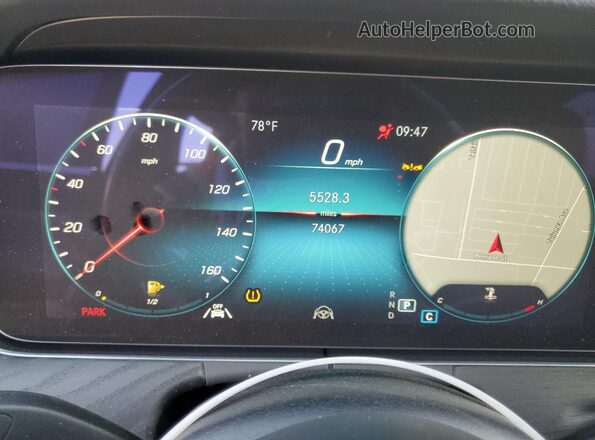 W1KZF8DB4NB077892 2022 MERCEDES-BENZ E Black ხელსაწყოთა პანელის ხედი
