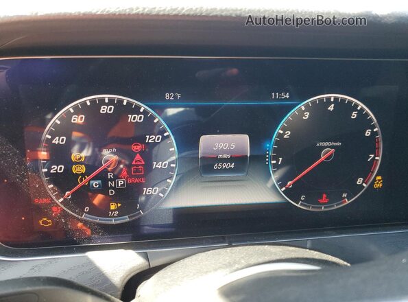 W1KZF8DB9LA768600 2020 MERCEDES-BENZ E Black Вид щитка приладів
