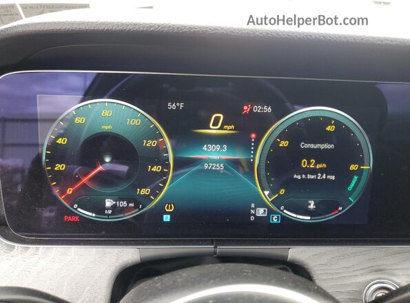 W1KZF8EB2MA885998 2021 MERCEDES-BENZ E Black Instrument cluster view