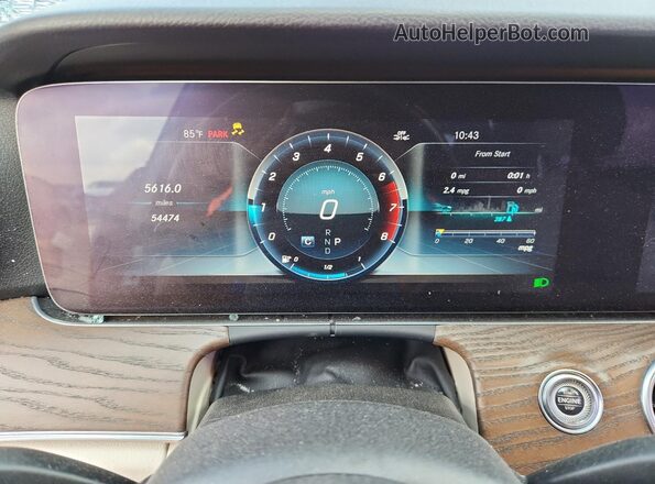 W1KZF8EB3LA841376 2020 MERCEDES-BENZ E Синий Вид щитка приборов