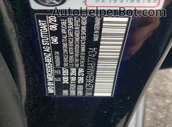 W1KZF8EB4MA877434 2021 MERCEDES-BENZ E Black Widok komory silnika