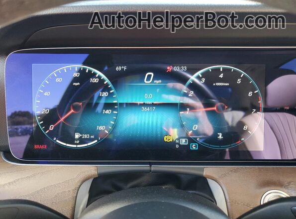 W1KZF8EB6MA944843 2021 MERCEDES-BENZ E Blue ხელსაწყოთა პანელის ხედი