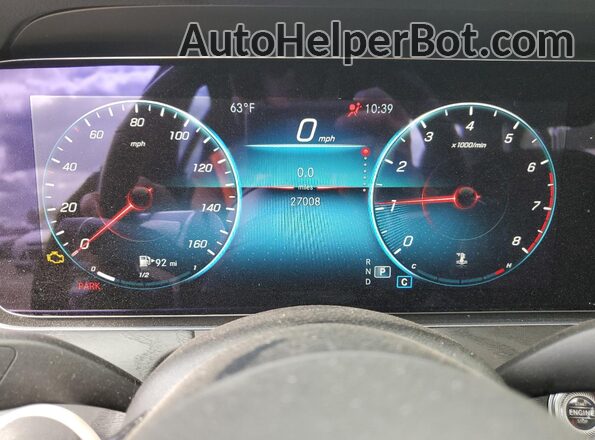 W1KZF8EB9NB073254 2022 MERCEDES-BENZ E Gray Widok zestawu wskaźników