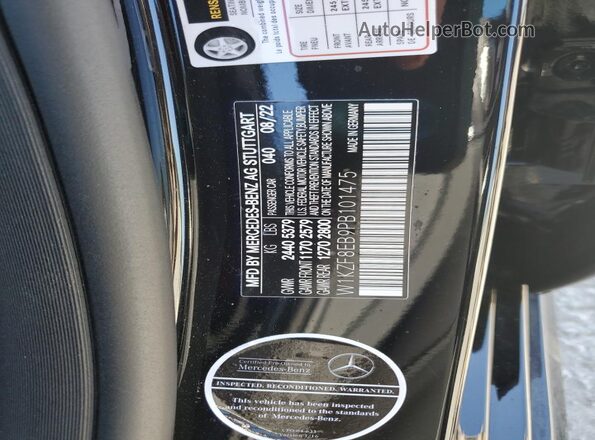 W1KZF8EB9PB101475 2023 MERCEDES-BENZ E Черный Вид подкапотного пространства