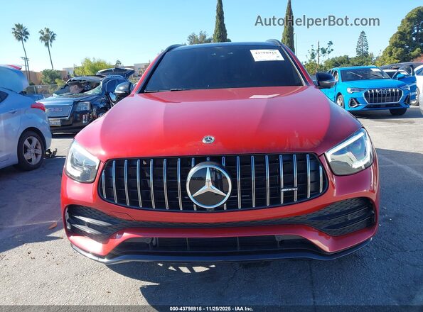 W1N0G6EB3MF948574 2021 MERCEDES-BENZ AMG GLC 43 Burgundy Սալոնի հետևի տեսք