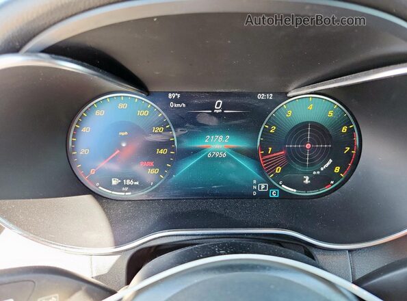 W1N0G8DB2LF854665 2020 MERCEDES-BENZ GLC-CLASS Black Вид щитка приладів