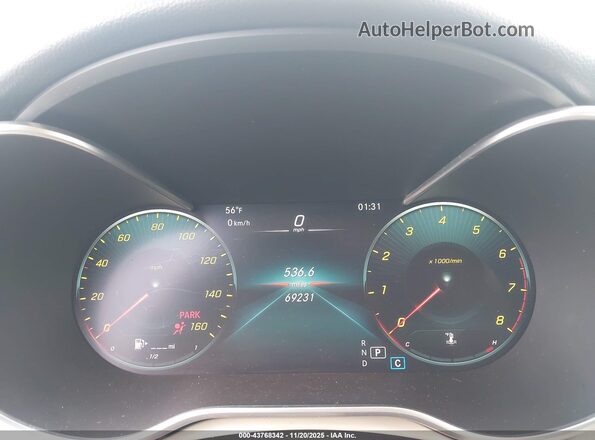 W1N0G8DB2NG105183 2022 MERCEDES-BENZ GLC 300 Light Blue Vista de los asientos traseros