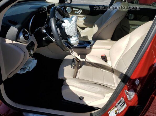 W1N0G8DB6MF866917 2021 MERCEDES-BENZ GLC-CLASS Red Front interior view