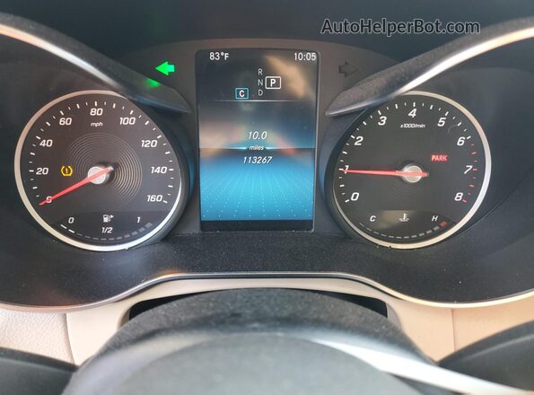 W1N0G8DB7MF870068 2021 MERCEDES-BENZ GLC-CLASS White Instrument cluster view