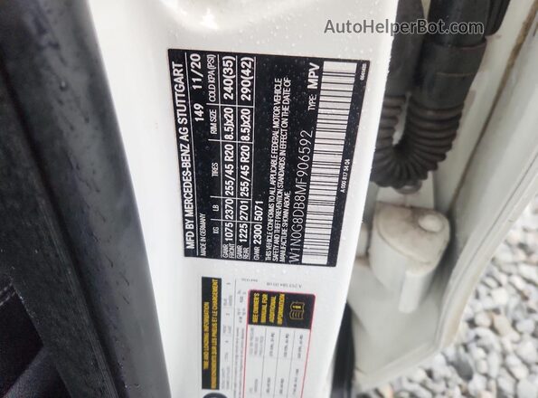 W1N0G8DB8MF906592 2021 MERCEDES-BENZ GLC-CLASS White Engine compartment view