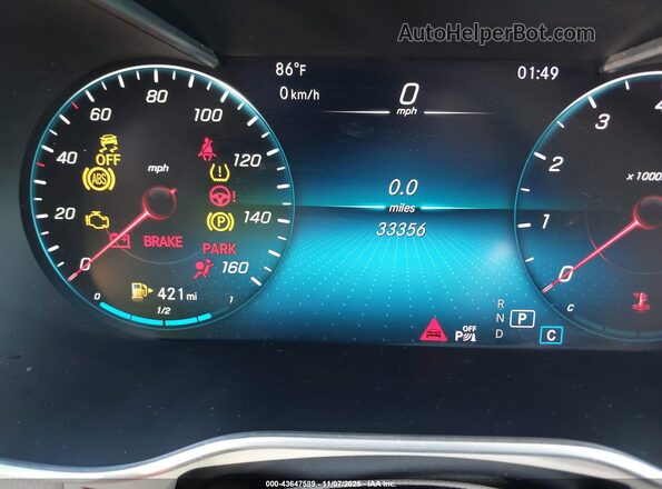 W1N0G8DBXMV272207 2021 MERCEDES-BENZ GLC 300 Gray Вид задніх сидінь