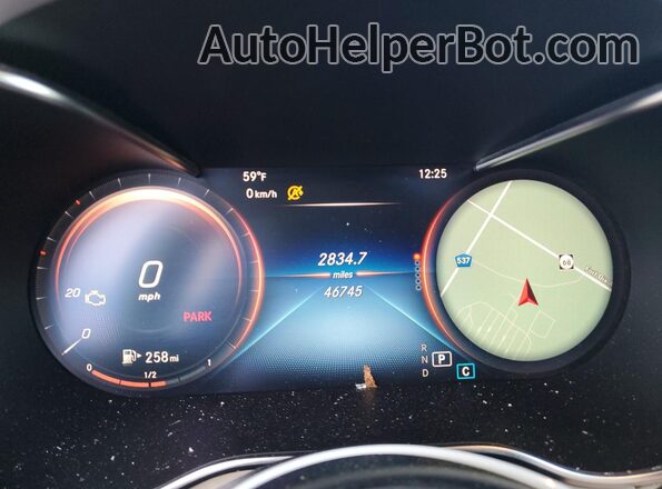 W1N0G8EB1MF871604 2021 MERCEDES-BENZ GLC-CLASS Silver Вид щитка приладів