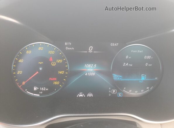 W1N0G8EB3MF960297 2021 MERCEDES-BENZ GLC-CLASS Black Вид щитка приладів