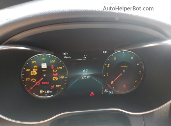 W1N0G8EB6LF792220 2020 MERCEDES-BENZ GLC-CLASS Gray Vista del cuadro de instrumentos