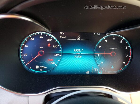 W1N0G8EB6MF900594 2021 MERCEDES-BENZ GLC-CLASS White ხელსაწყოთა პანელის ხედი