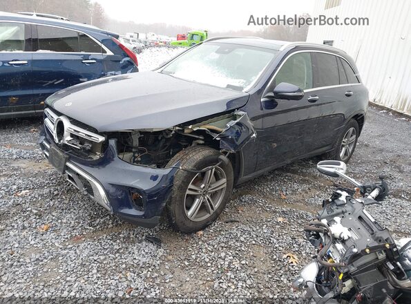 W1N0G8EB6NG035833 2022 MERCEDES-BENZ GLC 300 Dark Blue Առջևի ձախ երեք քառորդ տեսարան