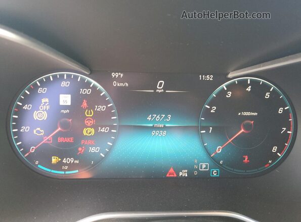 W1N0G8EB9NG109357 2022 MERCEDES-BENZ GLC-CLASS Black Vista del cuadro de instrumentos