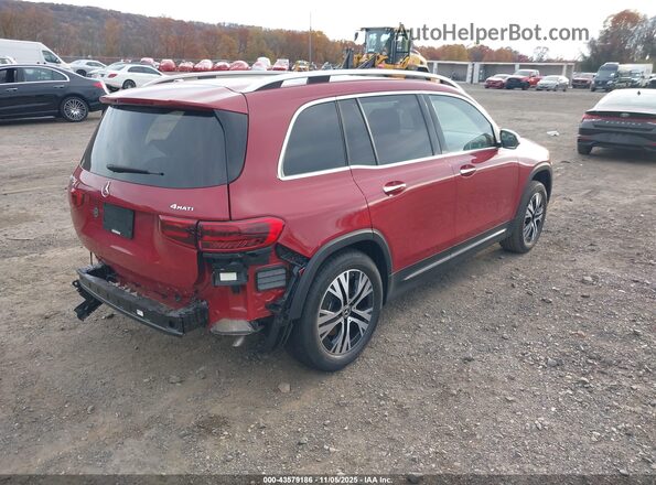 W1N4M4HB3RW370008 2024 MERCEDES-BENZ GLB-CLASS Red Tył prawy