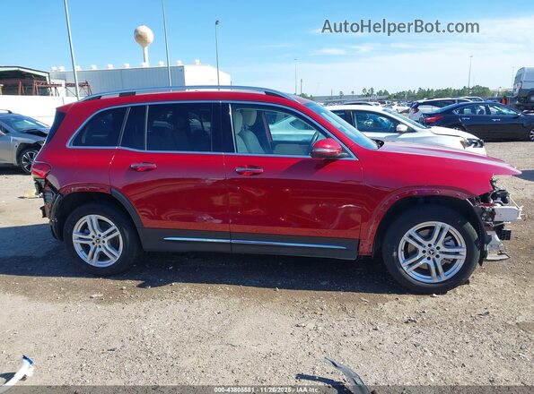 W1N4M4HB9MW121902 2021 MERCEDES-BENZ GLB-CLASS Красный Панорамный вид салона 360°