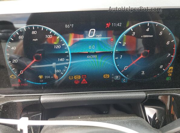 W1N4N4HBXMJ270135 2021 MERCEDES-BENZ GLA Black ხელსაწყოთა პანელის ხედი