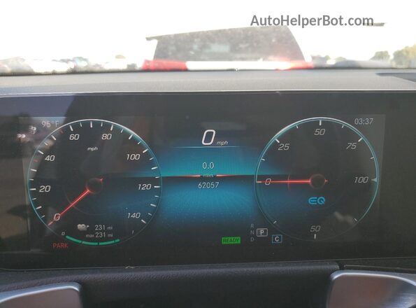 W1N9M0KB1NN009089 2022 MERCEDES-BENZ EQB White Vista del cuadro de instrumentos