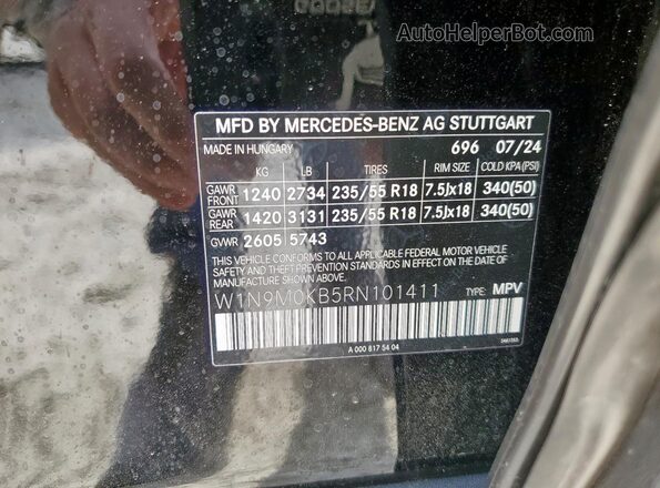 W1N9M0KB5RN101411 2024 MERCEDES-BENZ EQB Black 