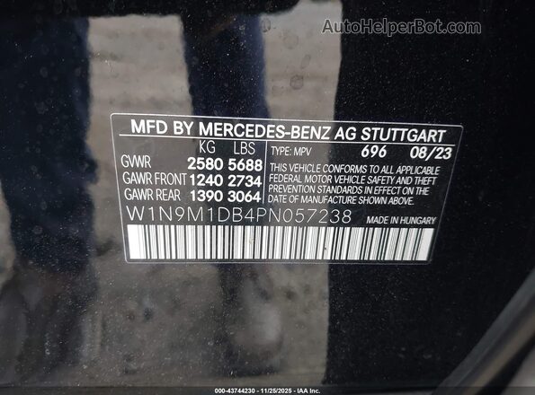 W1N9M1DB4PN057238 2023 MERCEDES-BENZ EQB 350 SUV Черный Вид подкапотного пространства