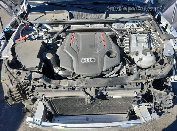 WA124AFY0N2099134 2022 AUDI SQ5 Silver Widok komory silnika