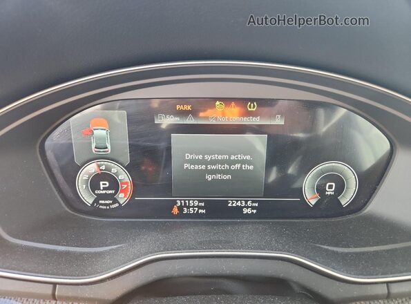 WA124AFY0N2099134 2022 AUDI SQ5 Silver Widok zestawu wskaźników