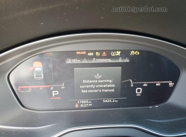 WA124AFY4R2087798 2024 AUDI SQ5 Gray Սարքավորումների վահանակի տեսք