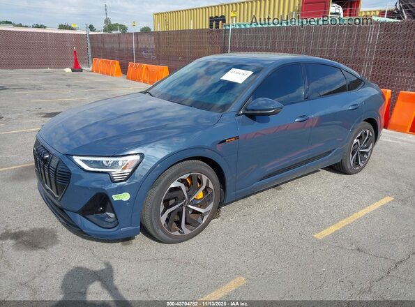 WA12AAGE3PB025397 2023 AUDI E-TRON Blue წინა მარცხენა ხედი სამი მეოთხედიდან