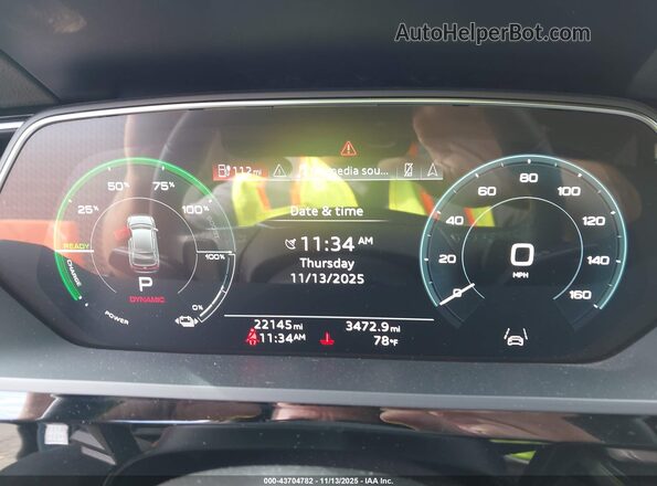 WA12AAGE3PB025397 2023 AUDI E-TRON Blue უკანა სავარძლების ხედი