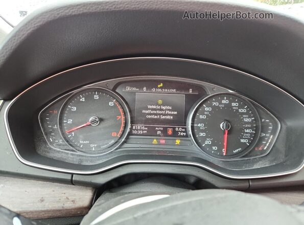 WA1AAAFY8M2080883 2021 AUDI Q5 Black Widok zestawu wskaźników