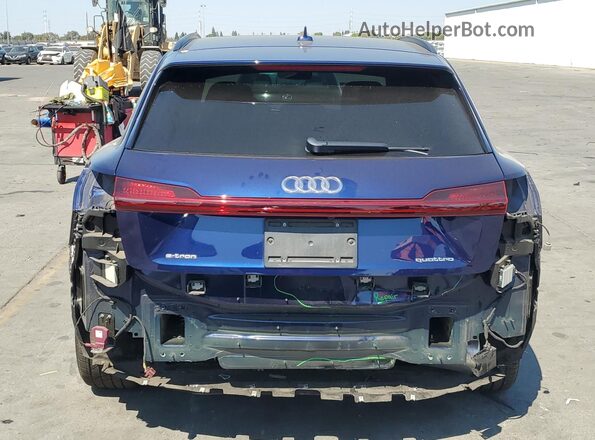 WA1AAAGEXNB006953 2022 AUDI E-TRON Blue უკანა ხედი