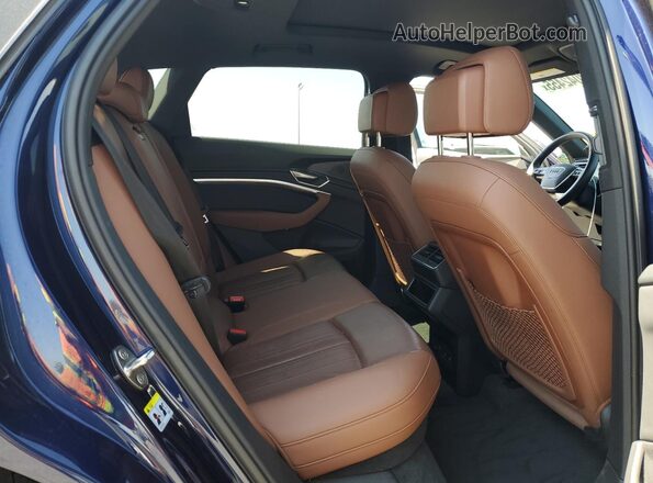 WA1AAAGEXNB006953 2022 AUDI E-TRON Blue უკანა სალონის ხედი