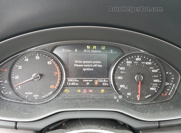 WA1ABAFY3R2088765 2024 AUDI Q5 Black Widok zestawu wskaźników
