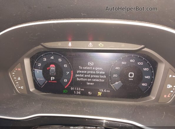 WA1AECF31L1025927 2020 AUDI Q3 Черный Вид задних сидений