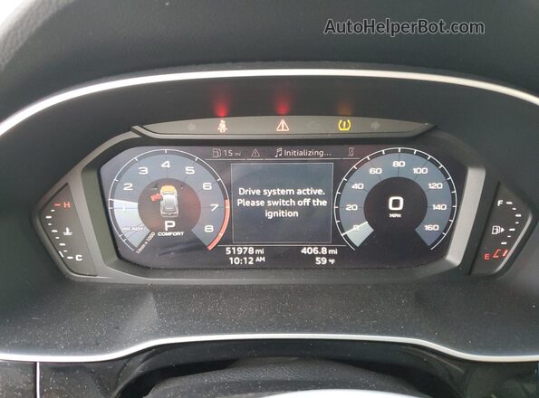 WA1AECF32K1079977 2019 AUDI Q3 Black Instrument cluster view