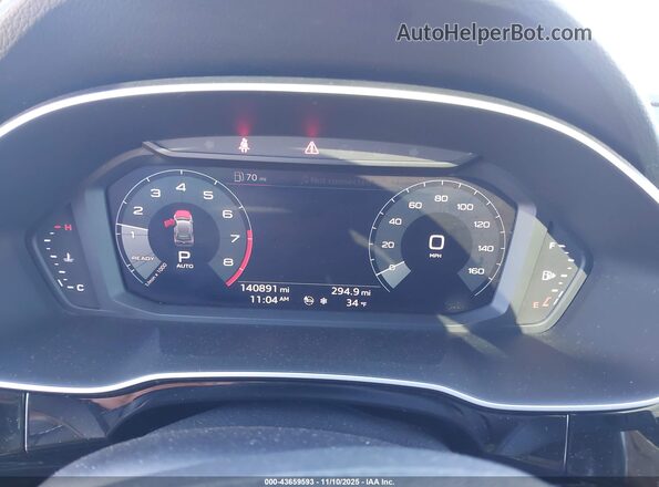WA1AECF34L1035108 2020 AUDI Q3 Black Widok tylnych siedzeń