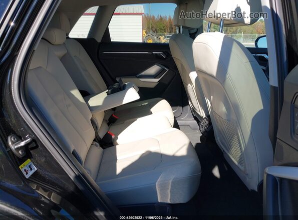 WA1AECF34L1040227 2020 AUDI Q3 Black VIN sticker view