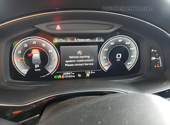 WA1AJAF71MD011240 2021 AUDI Q7 Black Instrument cluster view