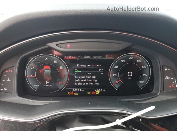 WA1AJAF77MD034148 2021 AUDI Q7 Gray Widok zestawu wskaźników
